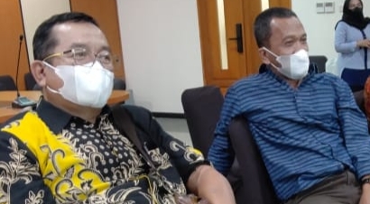 Anggota Komisi II DPRD Brebes, Sudono dan Mustolah menanggapi soal pupuk bersubsidi /ist