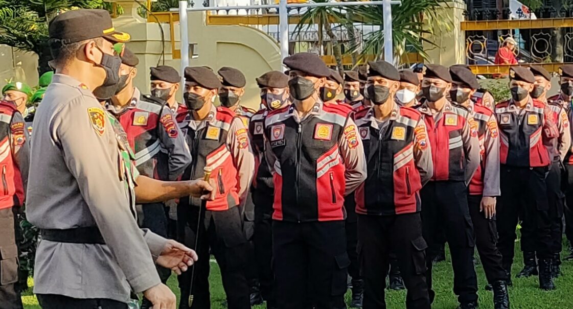 Ratusan personil disiapkan bpada arus mudik Lebaran tahun 2022 di Brebes. /Arah Pantura