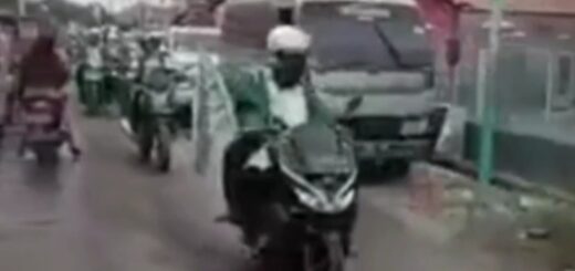 Video viral di media sosial konvoi membawa bendera Khilafatul Muslimin di Brebes. /Ist
