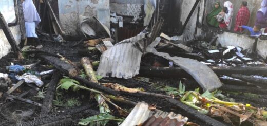 Bangunan rumah beserta isinya terbakar, di Desa Sridadi Kecamatan Sirampog. /Ist
